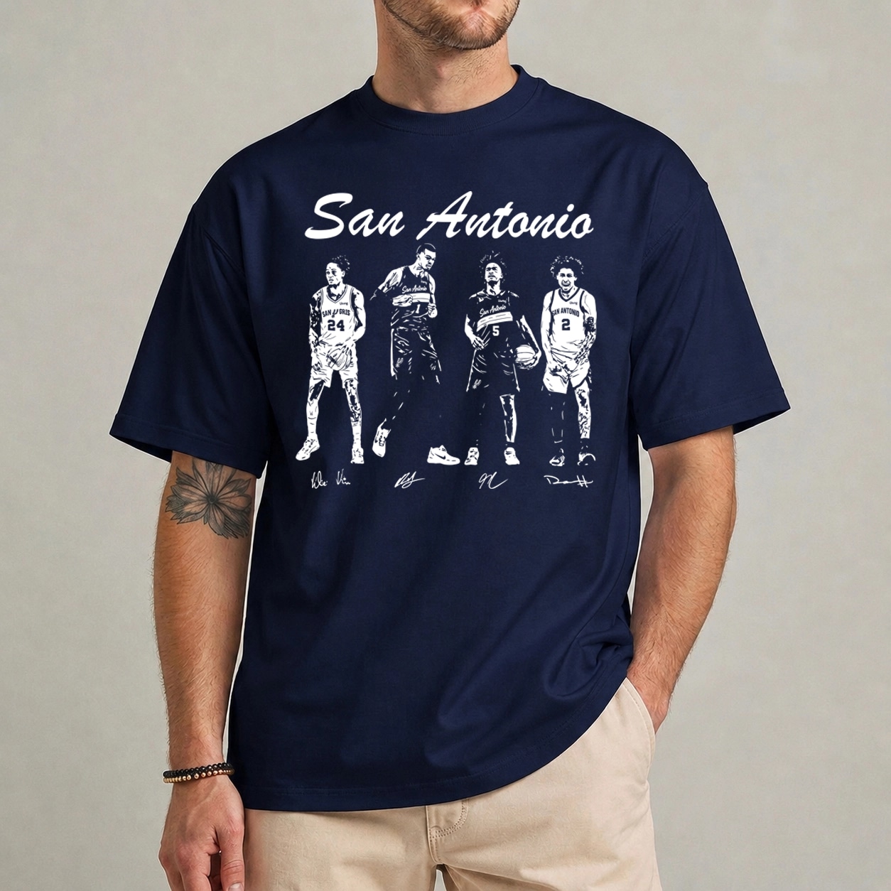 San Antonio Spurs Wembanyama Harper Castle Vassell Shirt San Antonio Spurs Wembanyama Harper Castle Vassell Shirt