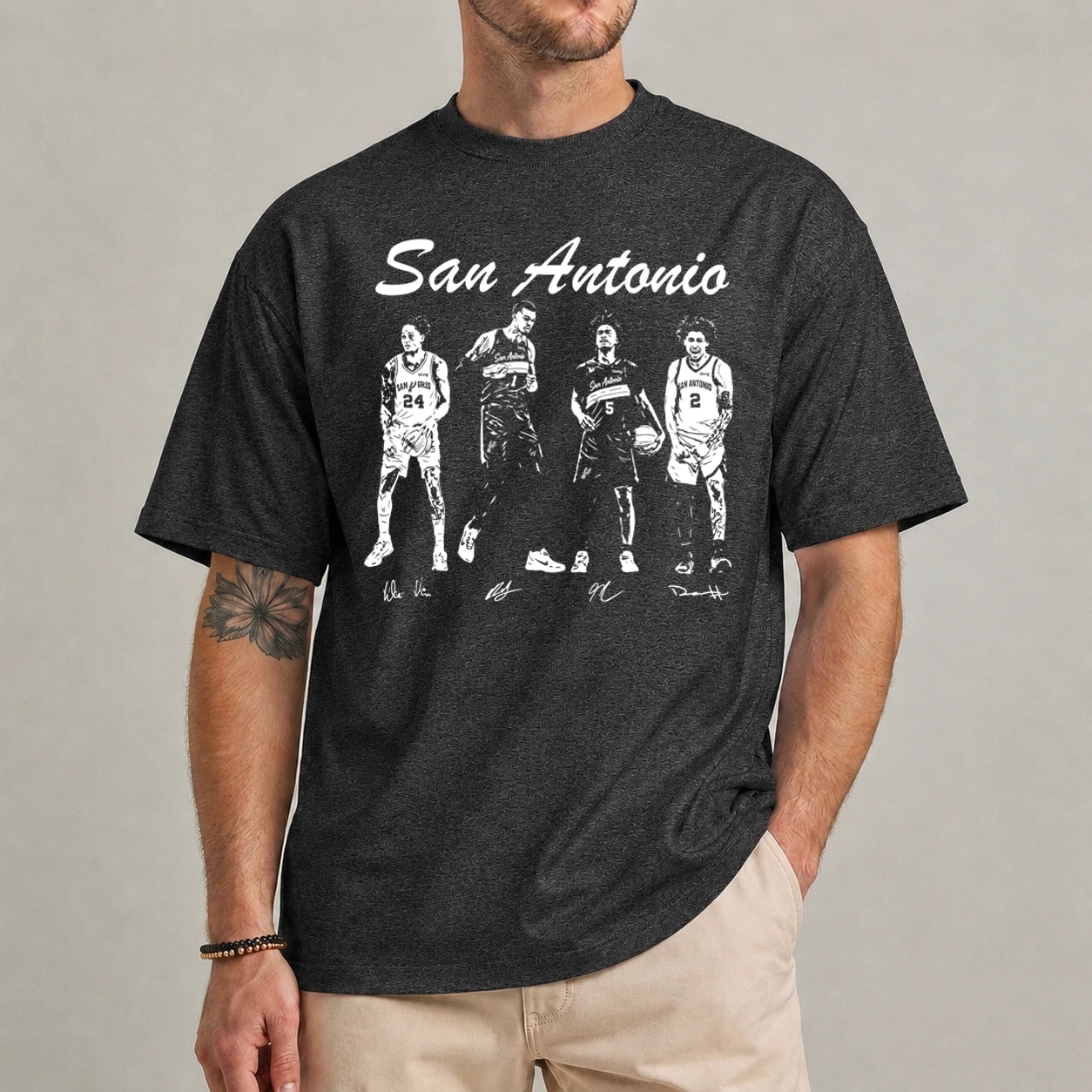 San Antonio Spurs Wembanyama Harper Castle Vassell Shirt San Antonio Spurs Wembanyama Harper Castle Vassell Shirt