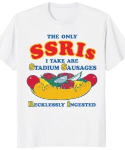 Stadium Sausages Shirt – Funny SSRI Hot Dog Baseball Tee