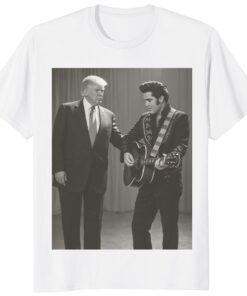 The King with The King Shirt – Trump and Elvis Retro Gift Tee