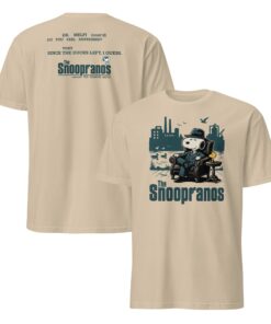 The Snoopranos Peanuts Mafia Parody Shirt Sopranos Mashup Tee