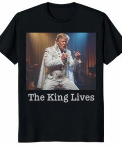Trump Elvis Shirt – The King Lives _ Political Parody Tee