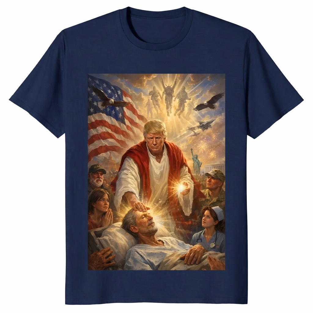 Trump Jesus Christ Unisex Shirt – Patriotic Christian Statement Tee Trump Jesus Christ Unisex Shirt – Patriotic Christian Statement Tee