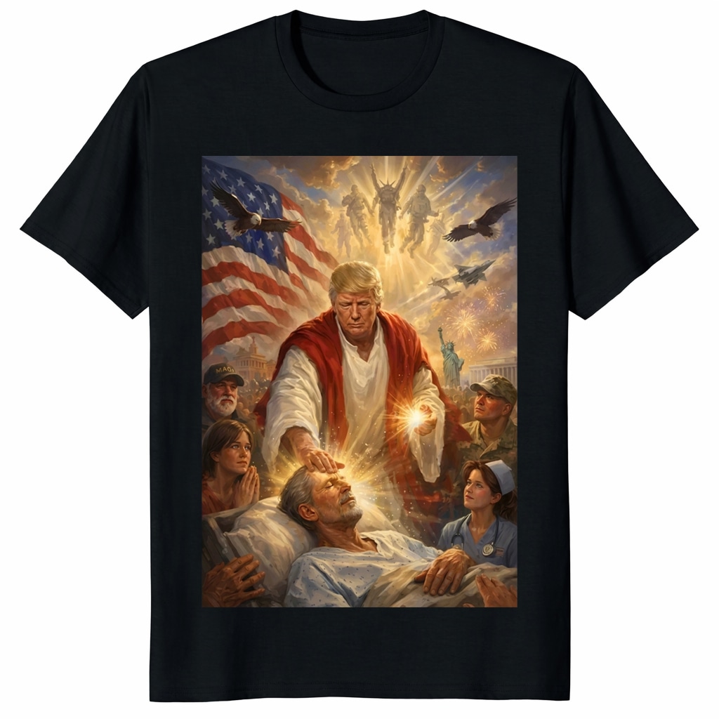 Trump Jesus Christ Unisex Shirt – Patriotic Christian Statement Tee Trump Jesus Christ Unisex Shirt – Patriotic Christian Statement Tee