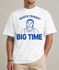Viral Zach Benson White Trash Big Time Shirt – Buffalo Sabres Fan Tee