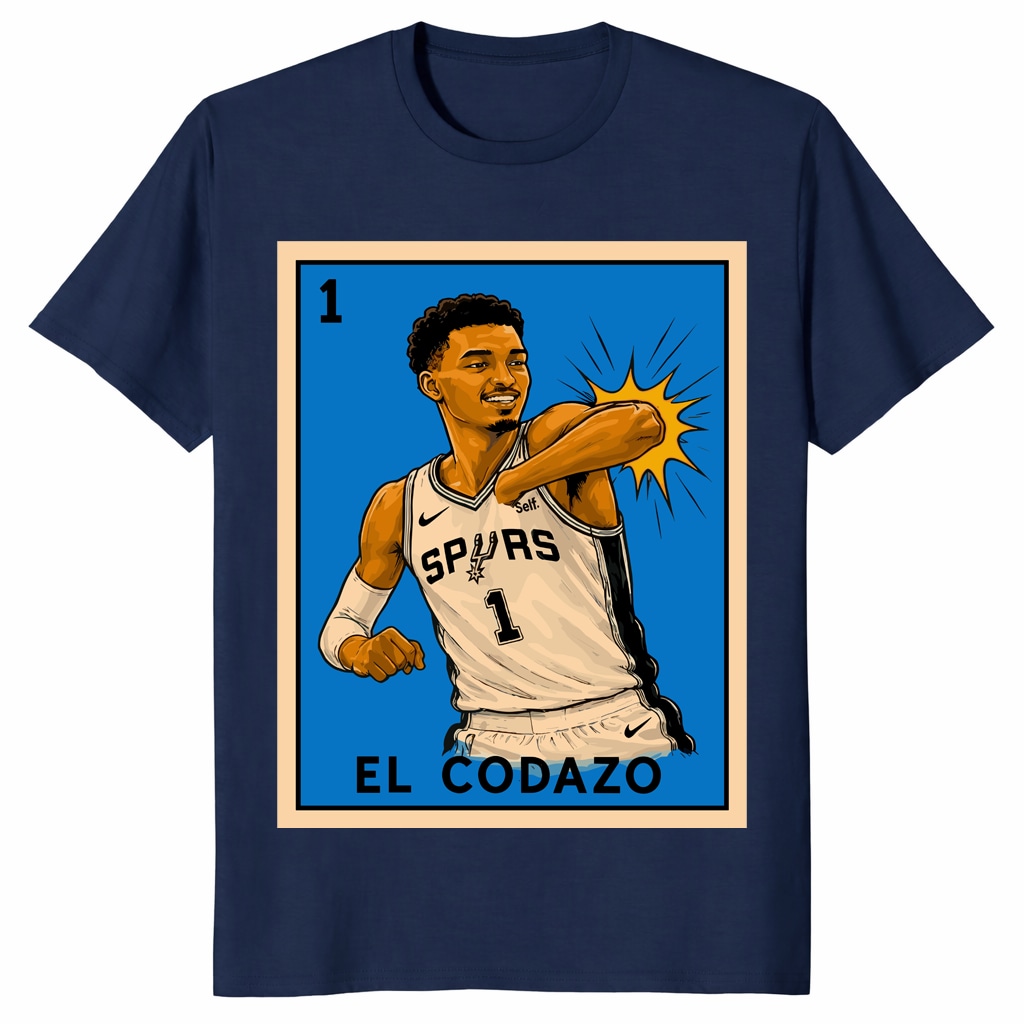Wembanyama El Codazo San Antonio Spurs NBA Playoffs 2026 Shirt Wembanyama El Codazo San Antonio Spurs NBA Playoffs 2026 Shirt