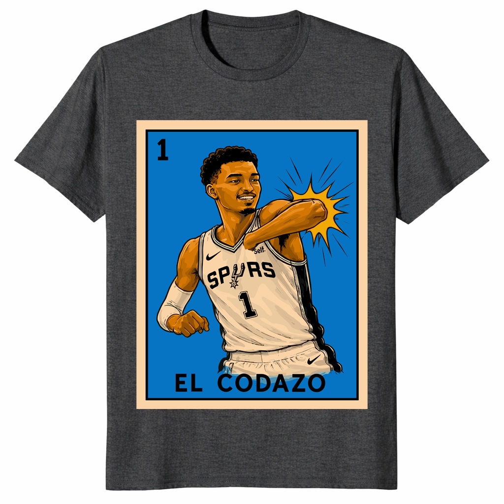 Wembanyama El Codazo San Antonio Spurs NBA Playoffs 2026 Shirt Wembanyama El Codazo San Antonio Spurs NBA Playoffs 2026 Shirt