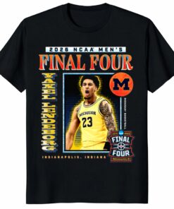 Yaxel Lendeborg Michigan Wolverines Final Four 2026 Shirt