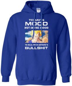 Vegeta Shirts - Today's mood not tin the mood to deal with anyone's bullshit T-shirt,Tank top & Hoodies