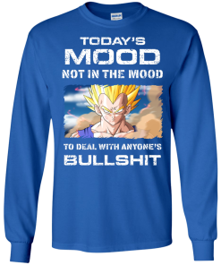Vegeta Shirts - Today's mood not tin the mood to deal with anyone's bullshit T-shirt,Tank top & Hoodies
