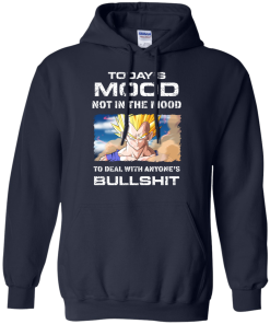 Vegeta Shirts - Today's mood not tin the mood to deal with anyone's bullshit T-shirt,Tank top & Hoodies