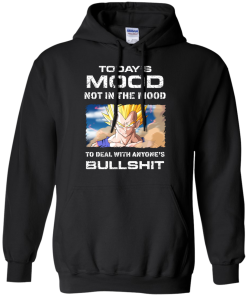 Vegeta Shirts - Today's mood not tin the mood to deal with anyone's bullshit T-shirt,Tank top & Hoodies