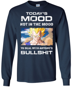 Vegeta Shirts - Today's mood not tin the mood to deal with anyone's bullshit T-shirt,Tank top & Hoodies