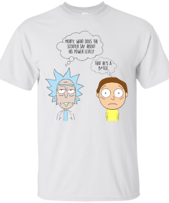 Morty and Rick shirts - What does the scouter say about his power level T-shirt,tank top & hoodies