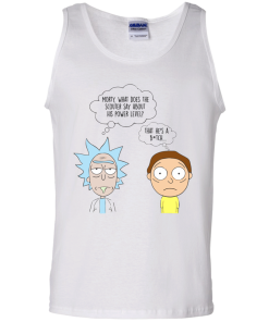 Morty and Rick shirts - What does the scouter say about his power level T-shirt,tank top & hoodies