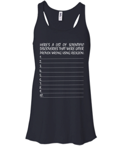 List of scientific discoveries that were later proven wrong using religion t-shirt,tank,hoodie