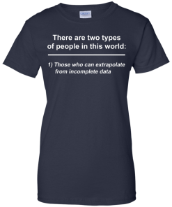 There are two types of people in this world - those who can extrapolate from incomplete data t-shirt,tank,sweater