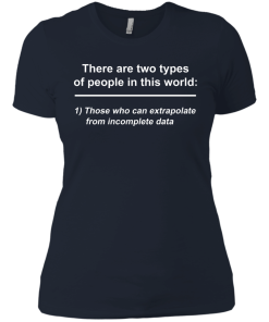 There are two types of people in this world - those who can extrapolate from incomplete data t-shirt,tank,sweater