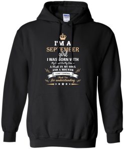 Im a September girl shirts - I was born with my heart on my sleeve a fine in my soul t-shirt,tank,sweater