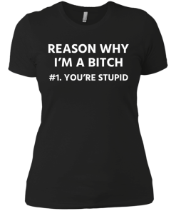 Funny - Reason why I'm a bitch - You're stupid #1 t-shirt,tank,hoodie,sweater