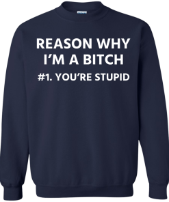 Funny - Reason why I'm a bitch - You're stupid #1 t-shirt,tank,hoodie,sweater