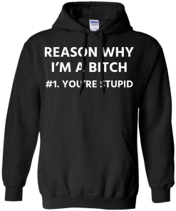 Funny - Reason why I'm a bitch - You're stupid #1 t-shirt,tank,hoodie,sweater