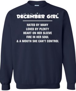 December girl - hated by many - loved by plenty - heart on her sleeve t-shirt,tank,hoodie,sweater
