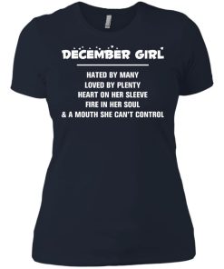 December girl - hated by many - loved by plenty - heart on her sleeve t-shirt,tank,hoodie,sweater