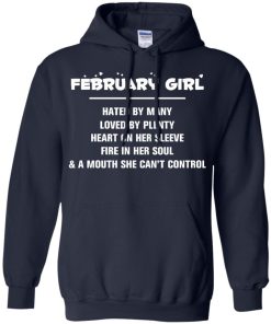 February girl - hated by many - loved by plenty - heart on her sleeve t-shirt,tank,hoodie,sweater