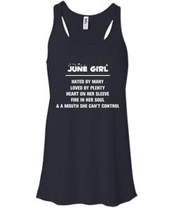 June girl - hated by many - loved by plenty - heart on her sleeve t-shirt,tank,hoodie,sweater