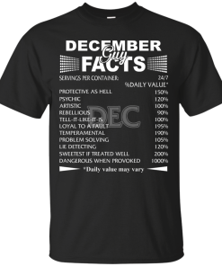 December Guy Facts t-shirt, tank, hoodie, sweater, long stevee