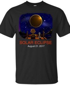 Snoopy and Charlie Brown: Solar Eclipse August 21, 2017 unisex t-shirt, tank, hoodie