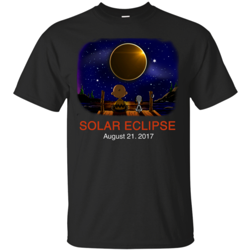Snoopy and Charlie Brown: Solar Eclipse August 21, 2017 unisex t-shirt ...
