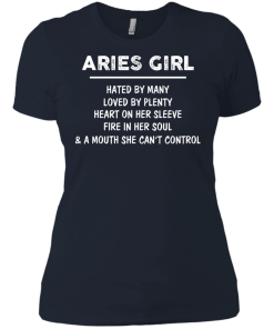 Aries Girl - Hated by many - Loved by plenty - Heart on her sleeve shirt, tank, hoodie