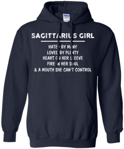Sagittarius Girl - Hated by many - Loved by plenty - Heart on her sleeve shirt, tank, hoodie