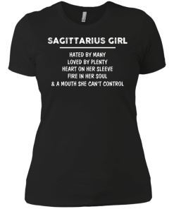 Sagittarius Girl - Hated by many - Loved by plenty - Heart on her sleeve shirt, tank, hoodie