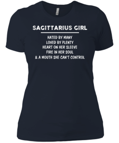 Sagittarius Girl - Hated by many - Loved by plenty - Heart on her sleeve shirt, tank, hoodie