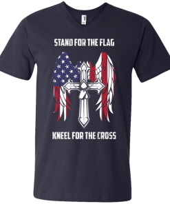 Stand for the flag - Kneel for the cross t-shirt, tank, hoodie