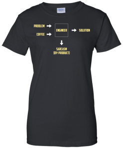 Engineering Sarcasm By-product t-shirt, v-neck, tank, hoodie