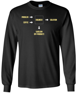 Engineering Sarcasm By-product t-shirt, v-neck, tank, hoodie