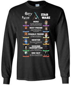 Harry Potter vs Star Wars unisex t-shirt, tank, hoodie, long sleeve