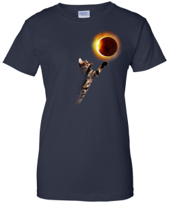 Cat Total Solar Eclipse tshirt, vneck, tank, hoodie