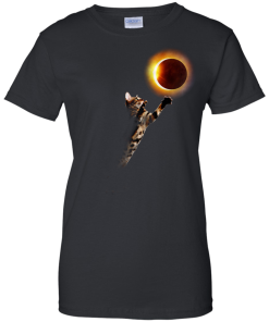 Cat Total Solar Eclipse tshirt, vneck, tank, hoodie