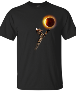 Cat Total Solar Eclipse tshirt, vneck, tank, hoodie