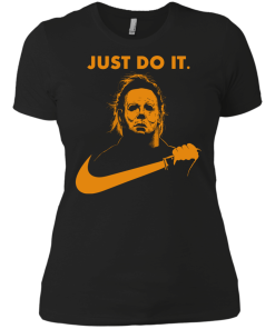 Michael Myers Halloween Just Do It (Orange Design) tshirt, vneck, tank, hoodie