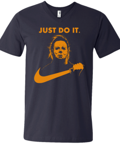 Michael Myers Halloween Just Do It (Orange Design) tshirt, vneck, tank, hoodie