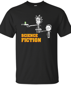 Science Fiction Rick and Morty Pulp Fiction tshirt, tank, hoodie