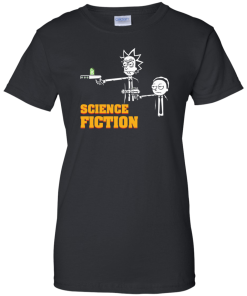 Science Fiction Rick and Morty Pulp Fiction tshirt, tank, hoodie