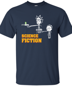 Science Fiction Rick and Morty Pulp Fiction tshirt, tank, hoodie