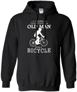 Never Underestimate An Old Man With A Bicycle T Shirt